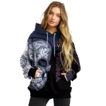 virginia cavaliers sugar skull blue black hoodie best selling