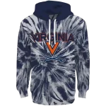 virginia cavaliers tie dye pattern blue hoodie best selling