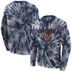 virginia cavaliers tie dye pattern blue hoodie best selling