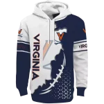 virginia cavaliers triangular pattern blue white hoodie best selling
