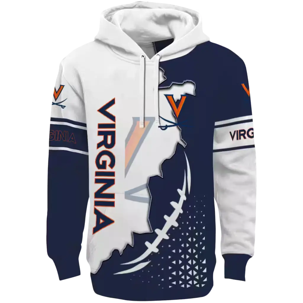 virginia cavaliers triangular pattern blue white hoodie best selling virginia cavaliers triangular pattern blue white hoodie best selling