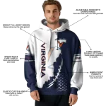 virginia cavaliers triangular pattern blue white hoodie best selling