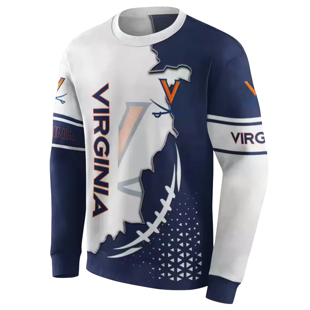 virginia cavaliers triangular pattern blue white hoodie new arrival virginia cavaliers triangular pattern blue white hoodie new arrival