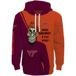 virginia tech hokies achmed skull maroon hoodie best selling
