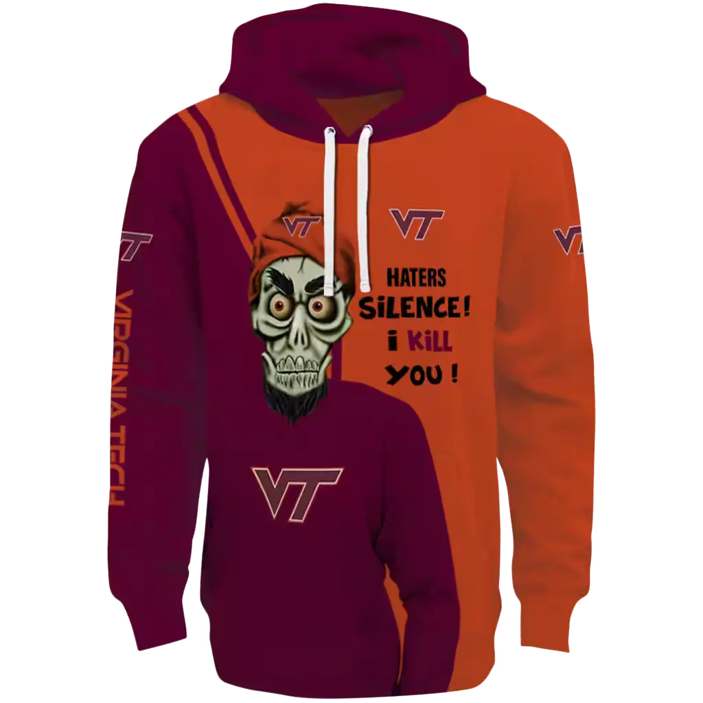 virginia tech hokies achmed skull maroon hoodie best selling virginia tech hokies achmed skull maroon hoodie best selling