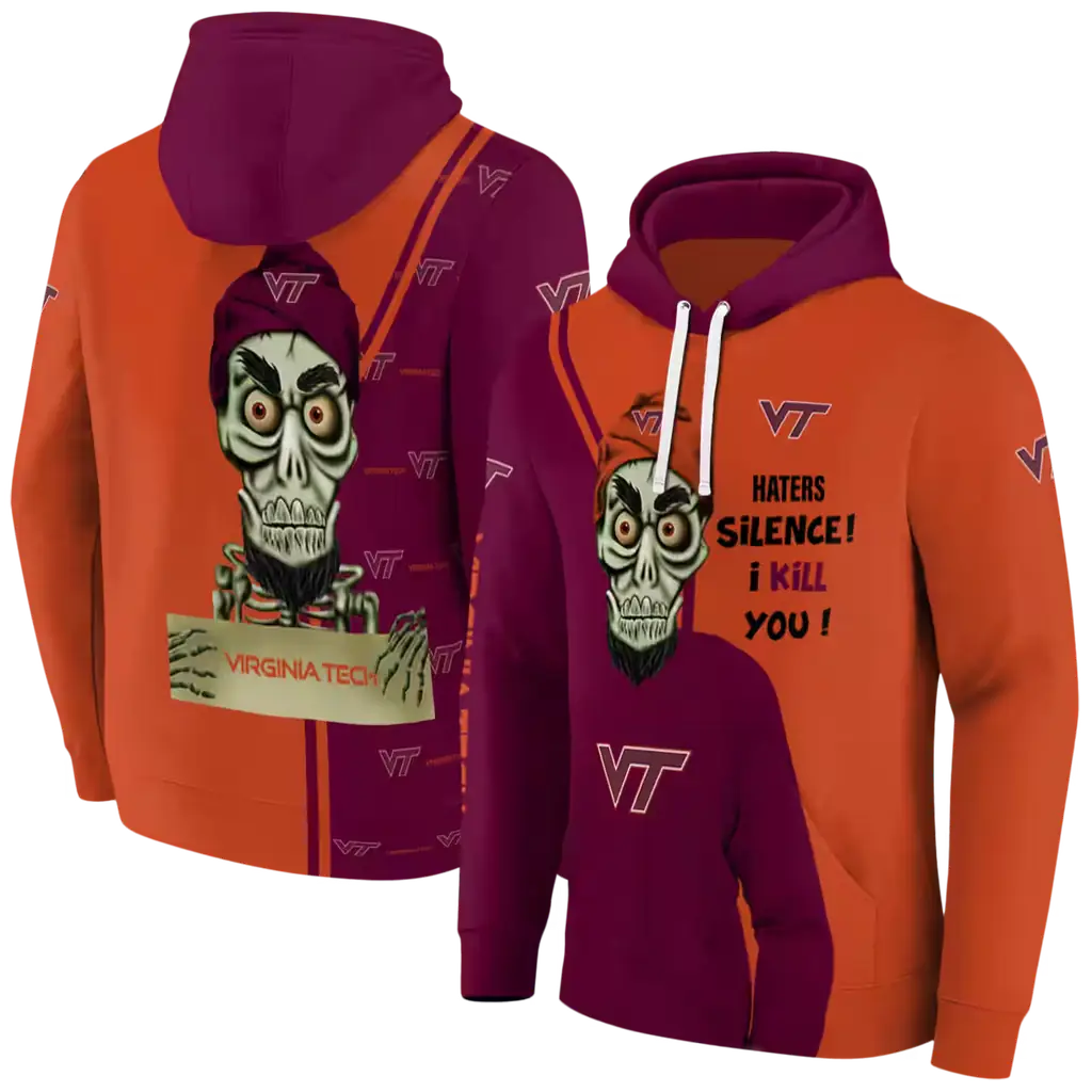 virginia tech hokies achmed skull maroon hoodie fashion forward virginia tech hokies achmed skull maroon hoodie fashion forward