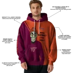 virginia tech hokies achmed skull maroon hoodie best selling