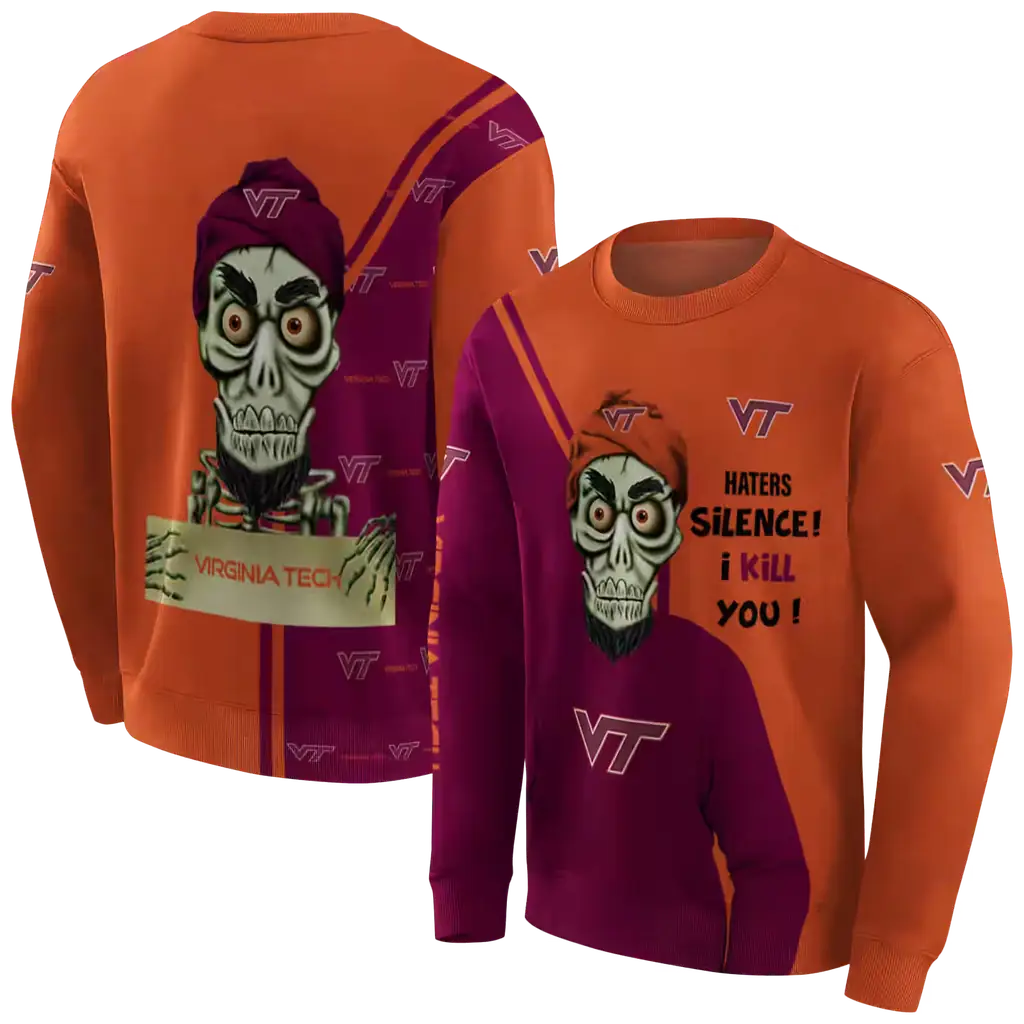 virginia tech hokies achmed skull maroon hoodie premium grade virginia tech hokies achmed skull maroon hoodie premium grade