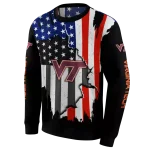 virginia tech hokies american pride black hoodie best selling