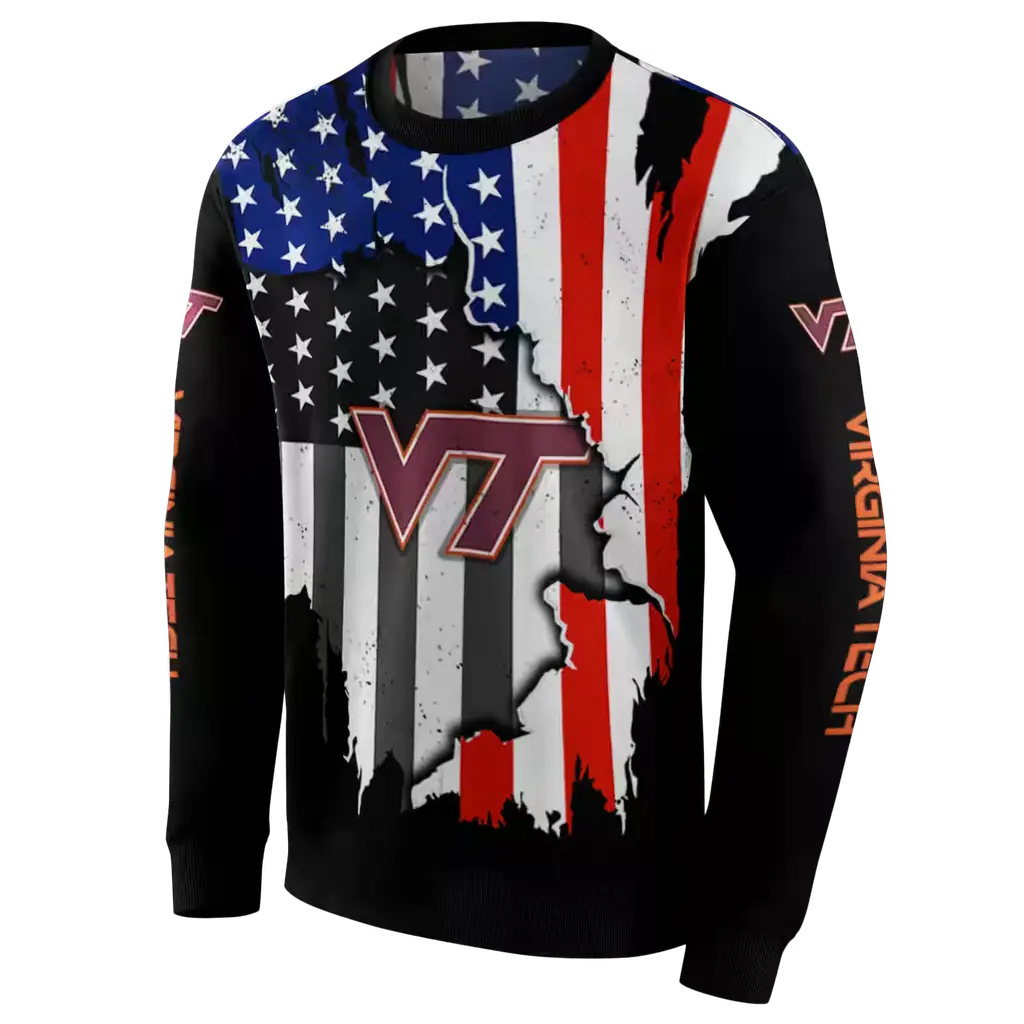 virginia tech hokies american pride black hoodie new arrival virginia tech hokies american pride black hoodie new arrival
