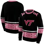 virginia tech hokies awareness ribbon black pink hoodie best selling