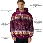 virginia tech hokies christmas trees maroon hoodie best selling