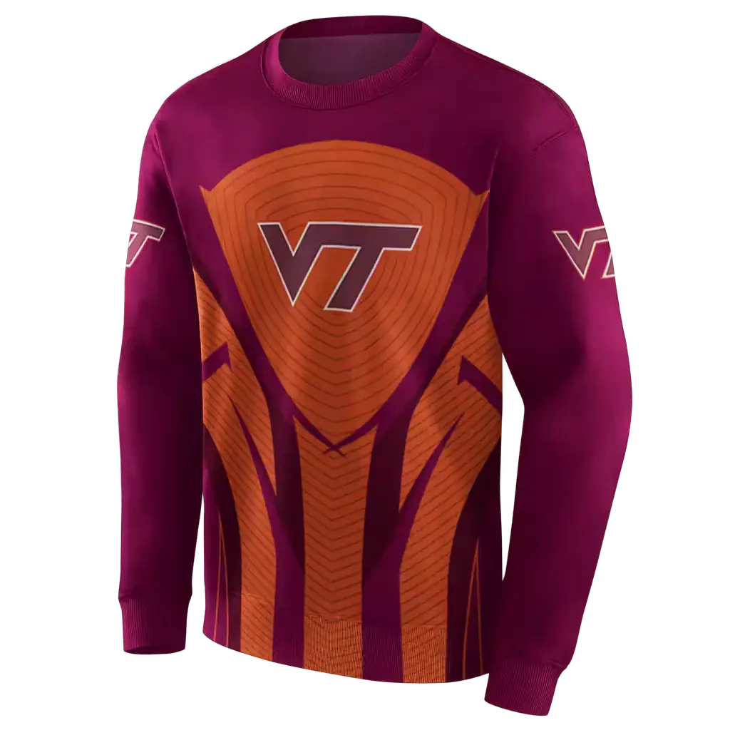 virginia tech hokies concentric lines maroon black hoodie new arrival virginia tech hokies concentric lines maroon black hoodie new arrival