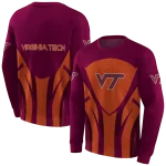 virginia tech hokies concentric lines maroon black hoodie best selling