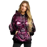 virginia tech hokies demonic skull maroon black hoodie best selling