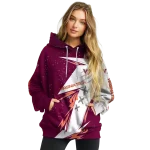 virginia tech hokies dynamic slash maroon white hoodie best selling