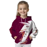 virginia tech hokies dynamic slash maroon white hoodie best selling