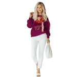 virginia tech hokies football heartbeat maroon hoodie best selling