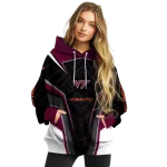 virginia tech hokies futuristic pattern maroon black hoodie best selling