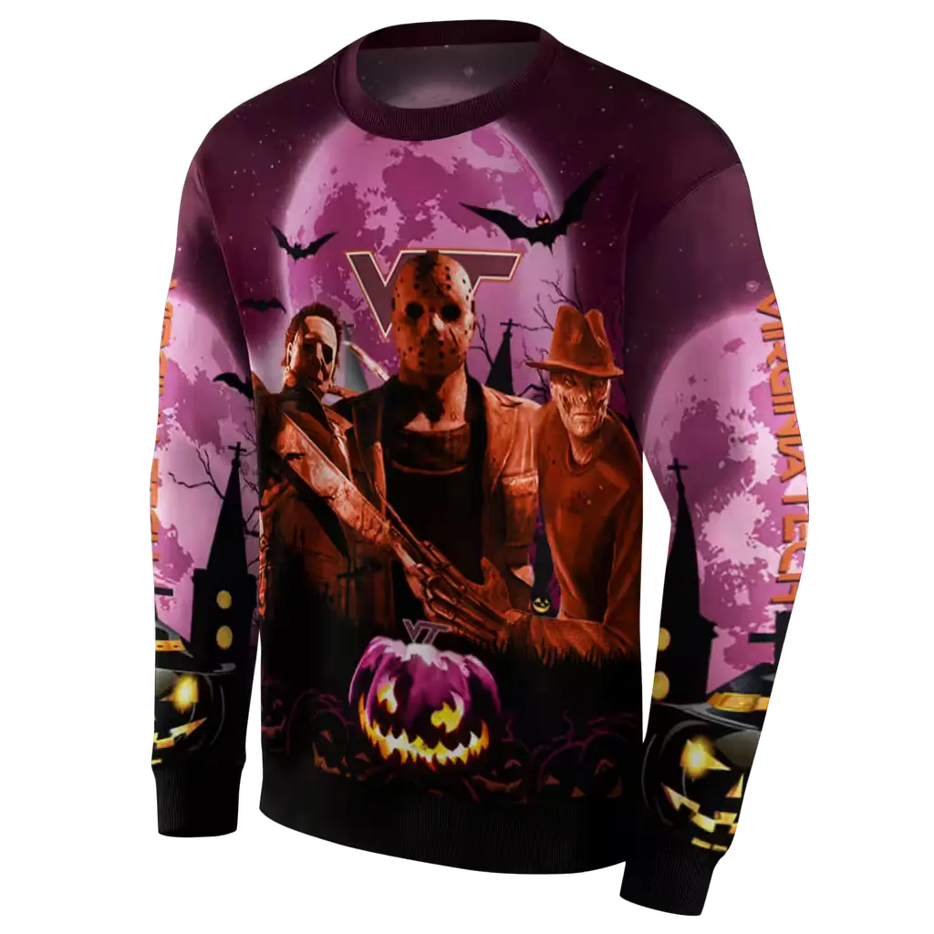 virginia tech hokies halloween vibes maroon black hoodie new arrival virginia tech hokies halloween vibes maroon black hoodie new arrival