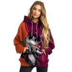 virginia tech hokies jack skellington maroon hoodie best selling