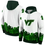 virginia tech hokies lucky motif white green hoodie best selling
