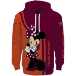 virginia tech hokies minnie mouse maroon hoodie best selling