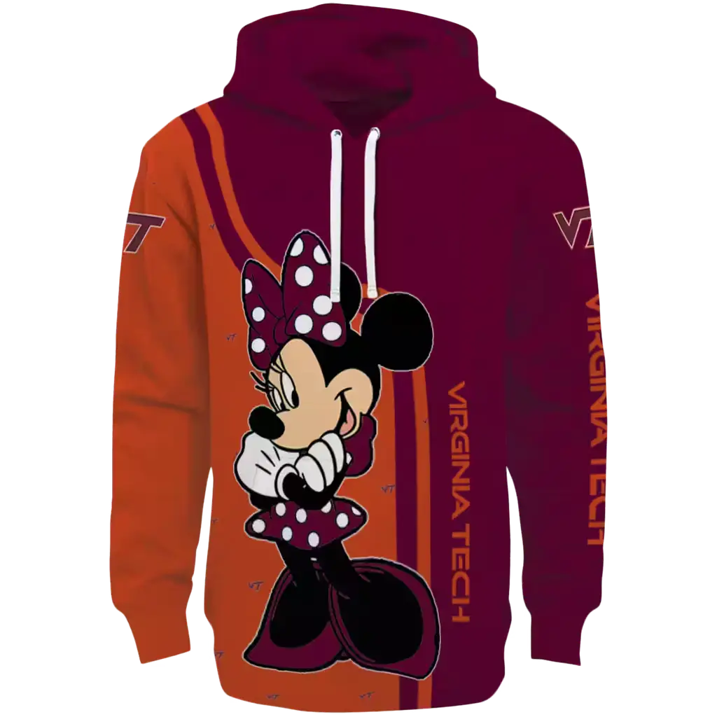 virginia tech hokies minnie mouse maroon hoodie best selling virginia tech hokies minnie mouse maroon hoodie best selling