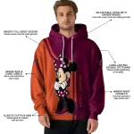 virginia tech hokies minnie mouse maroon hoodie best selling