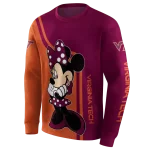 virginia tech hokies minnie mouse maroon hoodie best selling