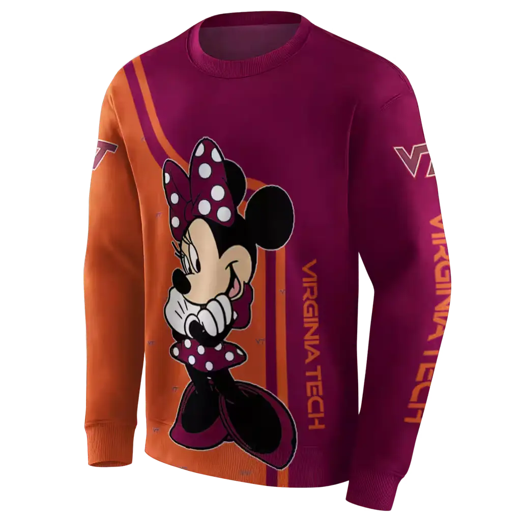 virginia tech hokies minnie mouse maroon hoodie new arrival virginia tech hokies minnie mouse maroon hoodie new arrival