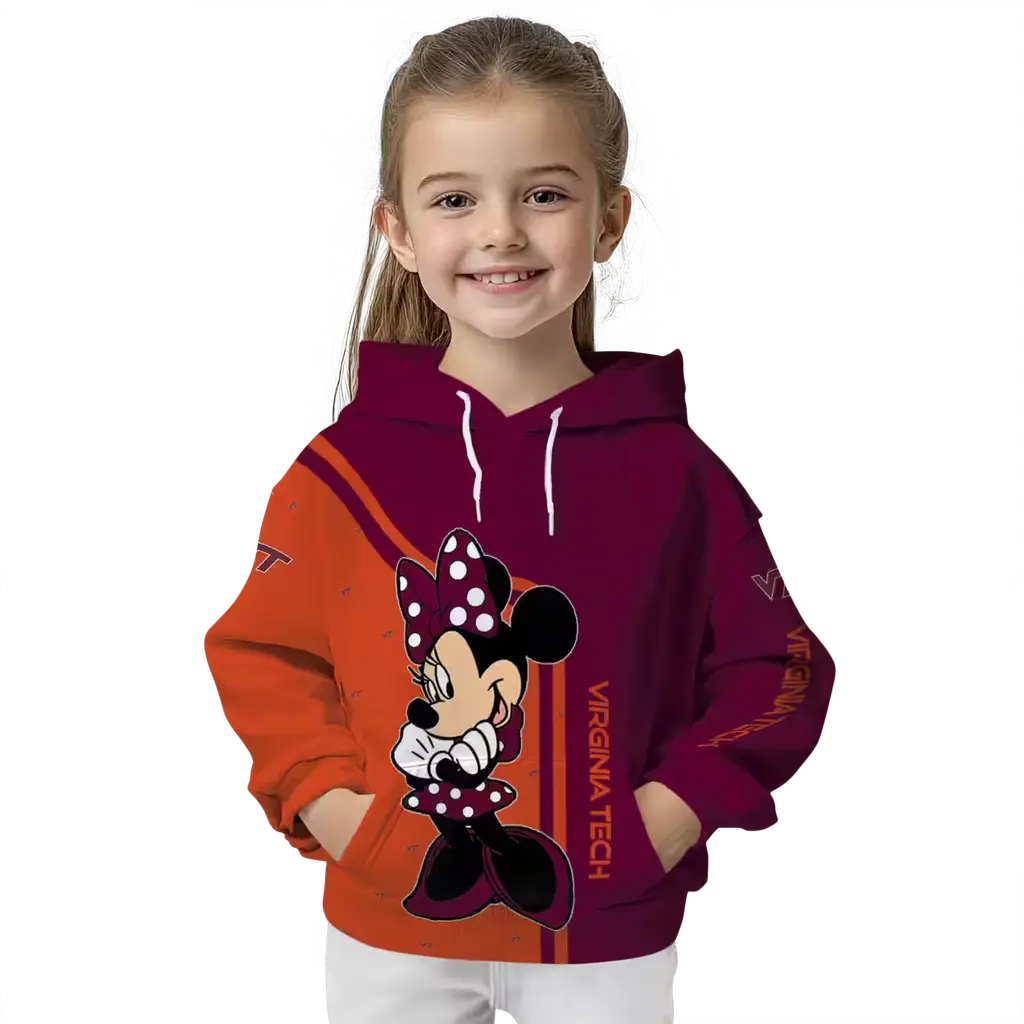 virginia tech hokies minnie mouse maroon hoodie top rated virginia tech hokies minnie mouse maroon hoodie top rated