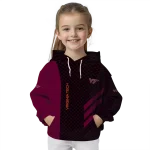 virginia tech hokies monogram pattern maroon hoodie best selling