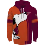 virginia tech hokies playful snoopy maroon hoodie best selling