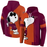 virginia tech hokies playful snoopy maroon hoodie best selling