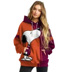virginia tech hokies playful snoopy maroon hoodie best selling
