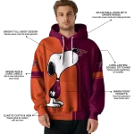 virginia tech hokies playful snoopy maroon hoodie best selling