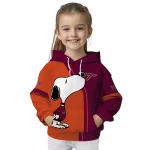 virginia tech hokies playful snoopy maroon hoodie best selling