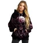virginia tech hokies skull artwork maroon black hoodie best selling
