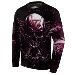 virginia tech hokies skull artwork maroon black hoodie best selling