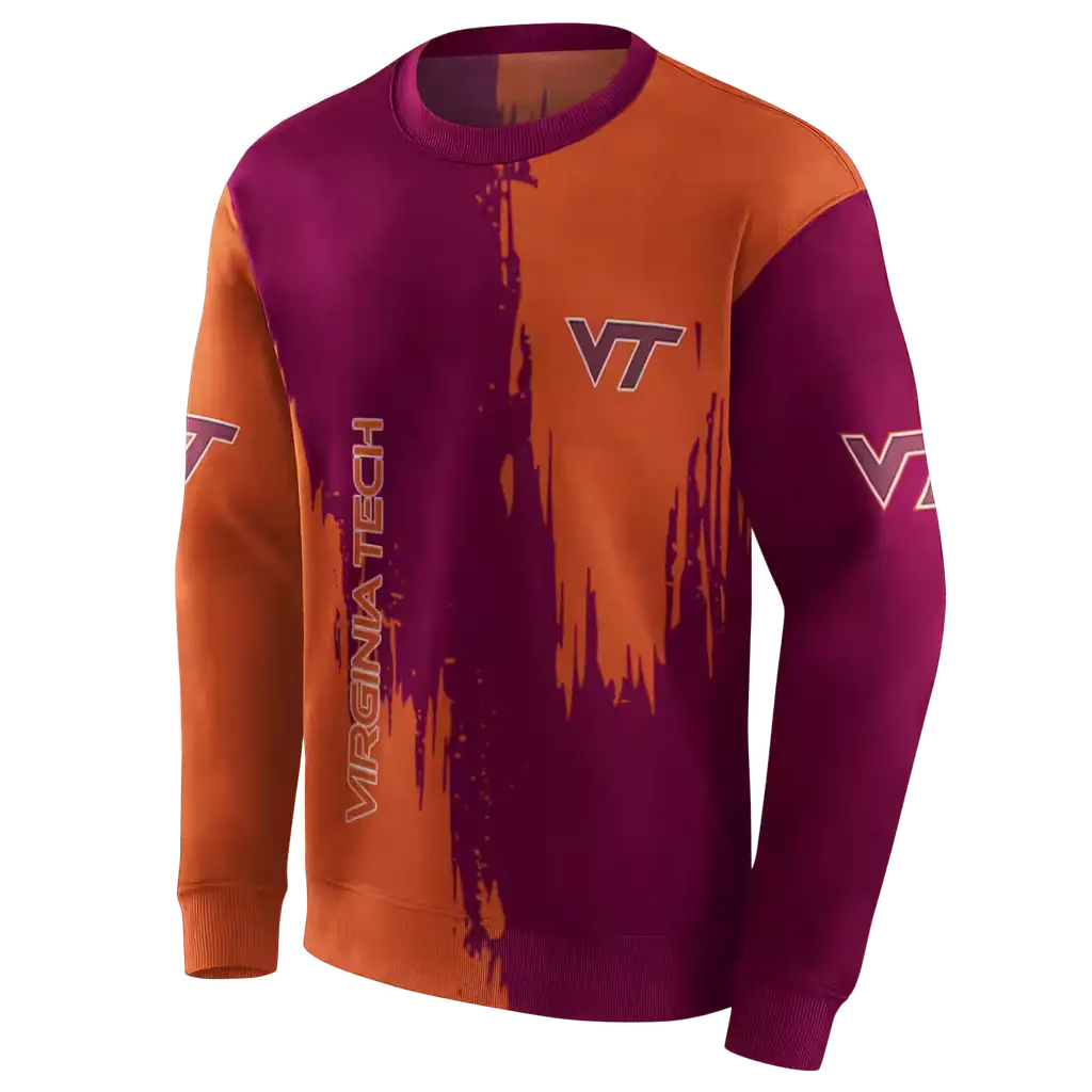 virginia tech hokies splatter effect maroon hoodie new arrival virginia tech hokies splatter effect maroon hoodie new arrival