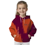 virginia tech hokies splatter effect maroon hoodie best selling