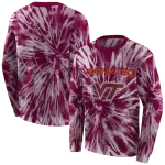 virginia tech hokies tie dye pattern maroon hoodie best selling