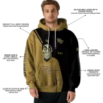 wake forest demon deacons achmed skull gold hoodie best selling