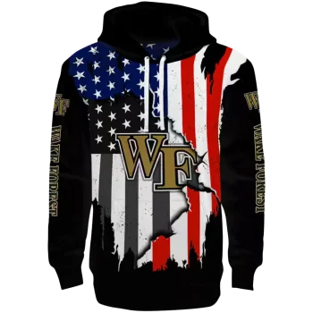 wake forest demon deacons american pride black hoodie best selling