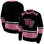 wake forest demon deacons awareness ribbon black pink hoodie best selling