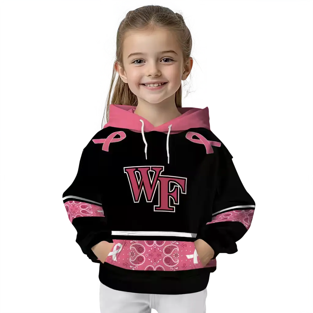 wake forest demon deacons awareness ribbon black pink hoodie top rated wake forest demon deacons awareness ribbon black pink hoodie top rated