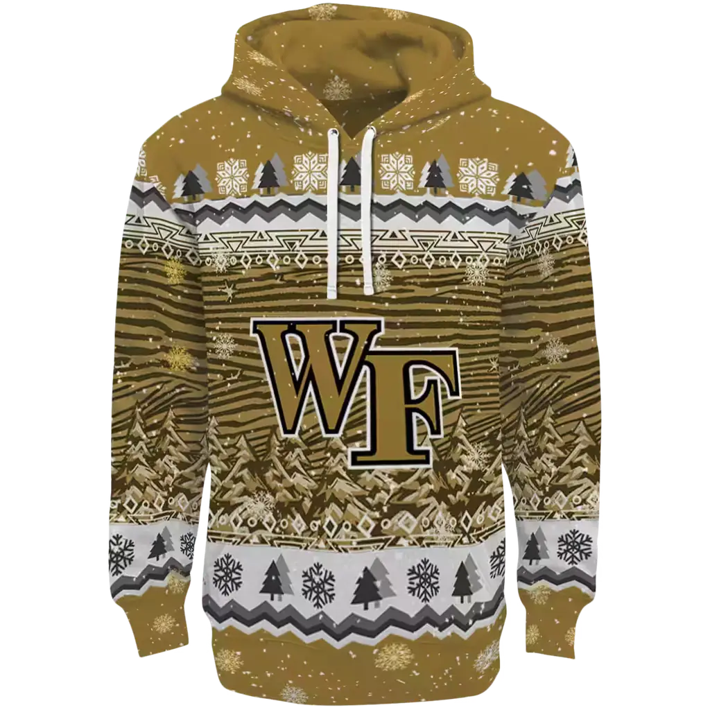 wake forest demon deacons christmas trees gold hoodie best selling wake forest demon deacons christmas trees gold hoodie best selling
