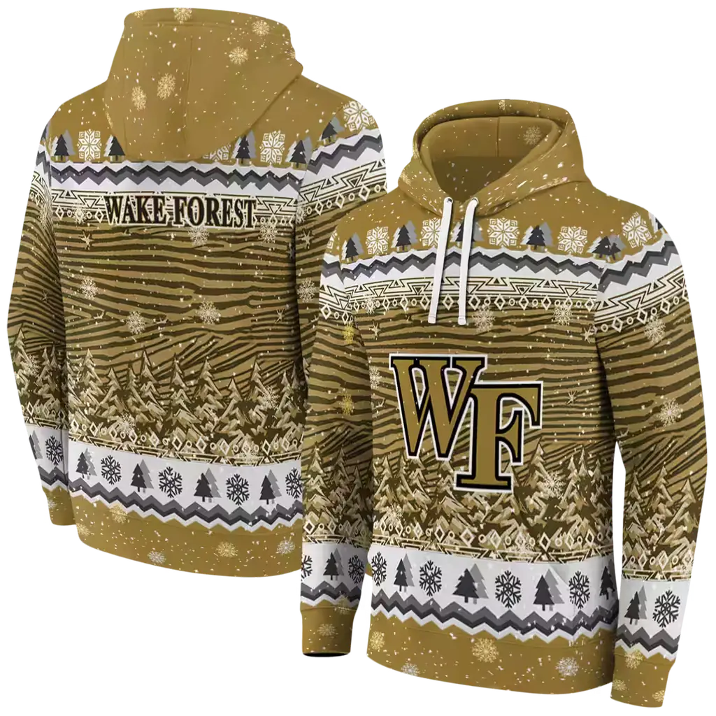 wake forest demon deacons christmas trees gold hoodie fashion forward wake forest demon deacons christmas trees gold hoodie fashion forward
