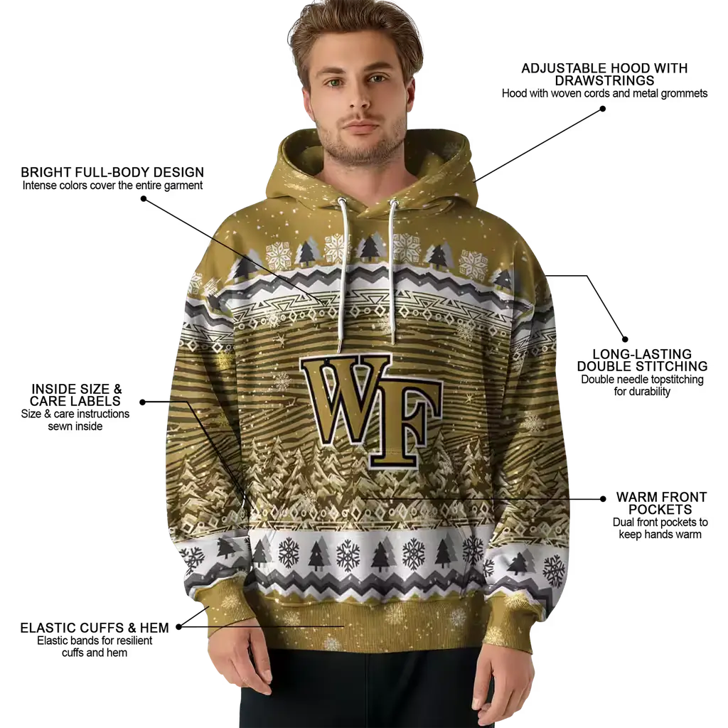 wake forest demon deacons christmas trees gold hoodie latest model wake forest demon deacons christmas trees gold hoodie latest model